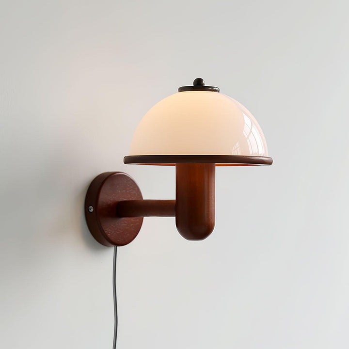 Svamp Trä Vägglampa