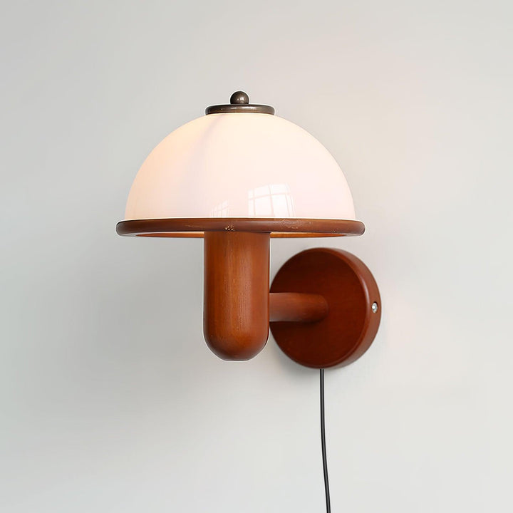 Svamp Trä Vägglampa