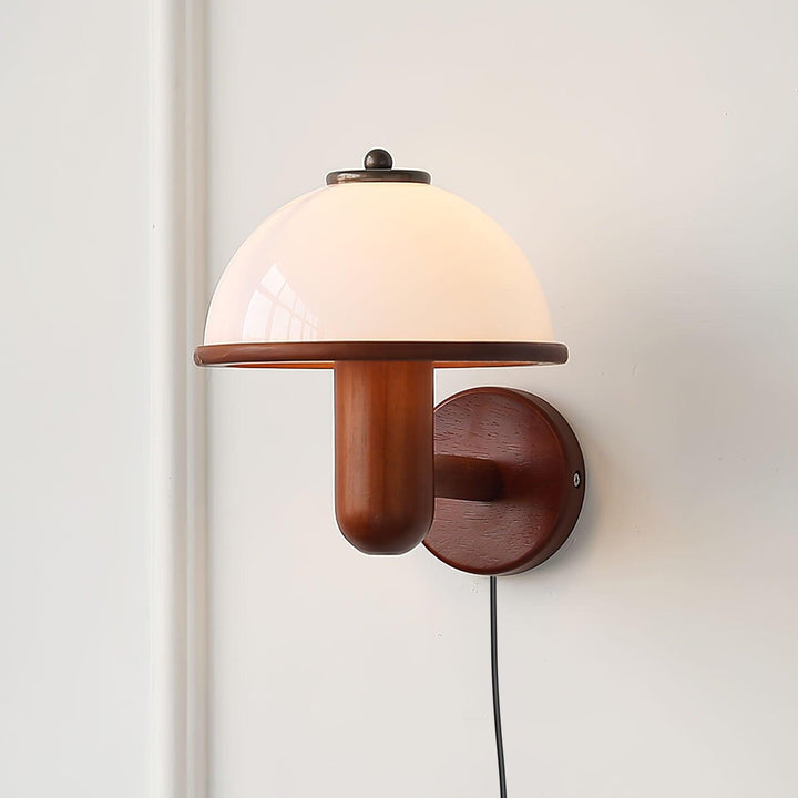 Svamp Trä Vägglampa