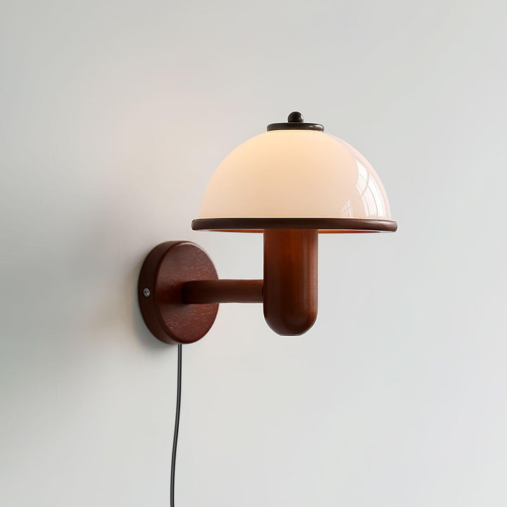 Svamp Trä Vägglampa