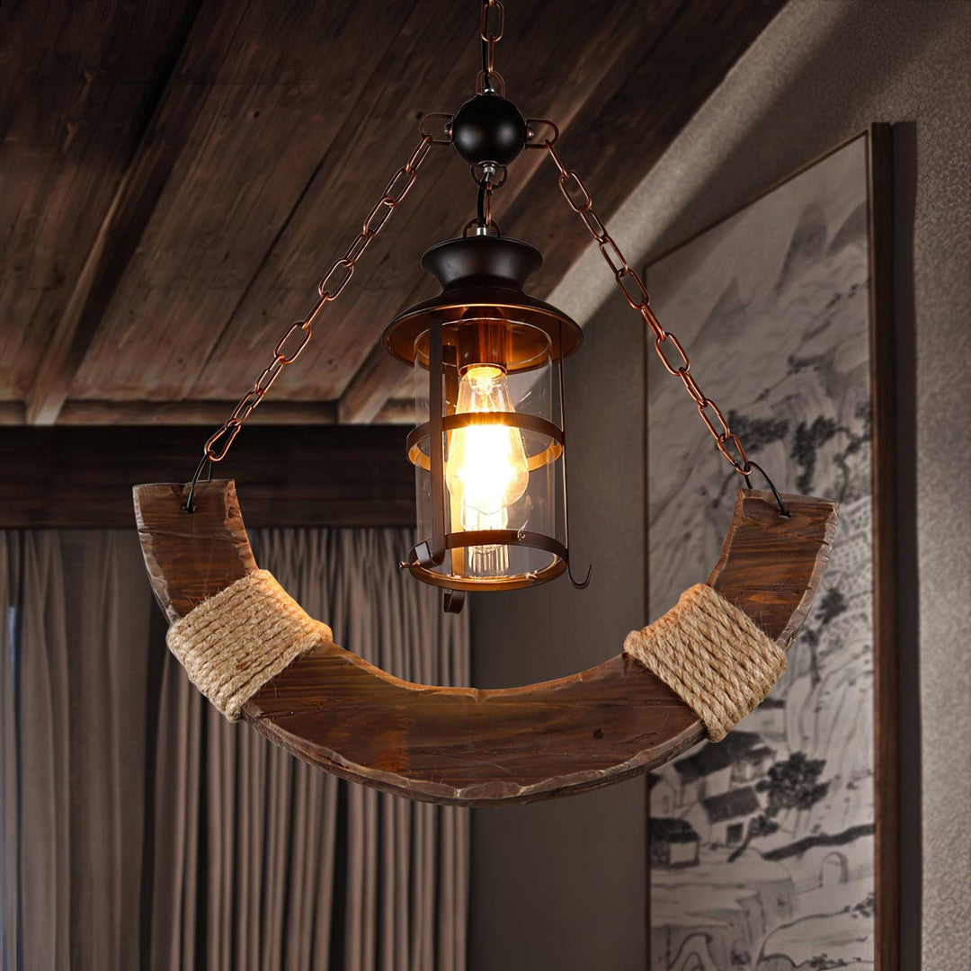 Maritim industriell stil träkrona