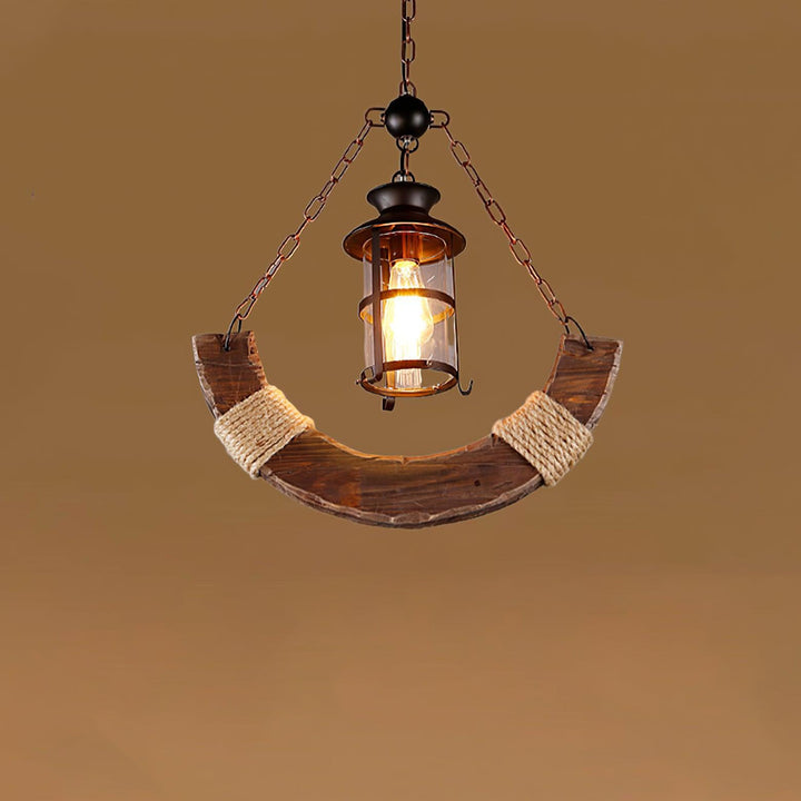 Maritim industriell stil träkrona