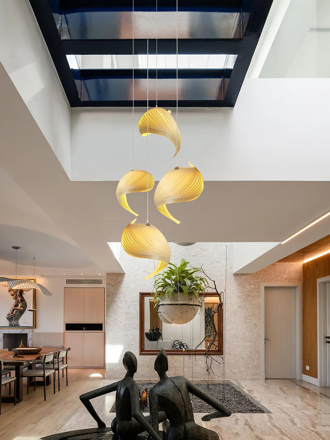 Nautilus Snäcka Hängande Lampa