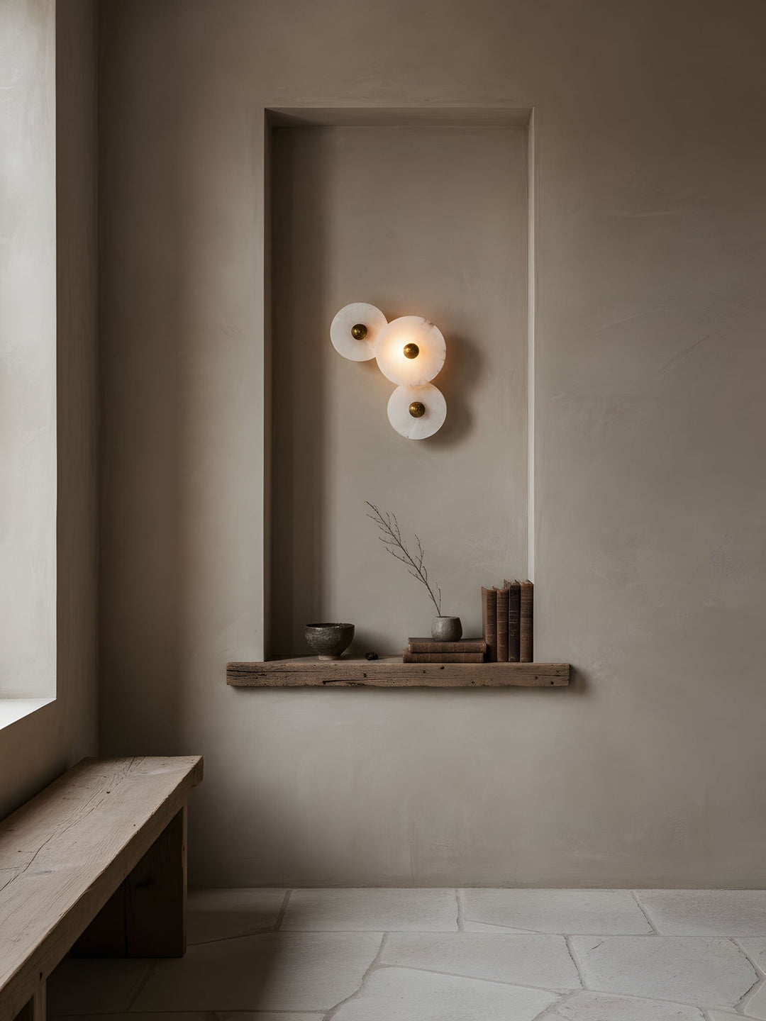 Nayra Alabaster Vägglampa