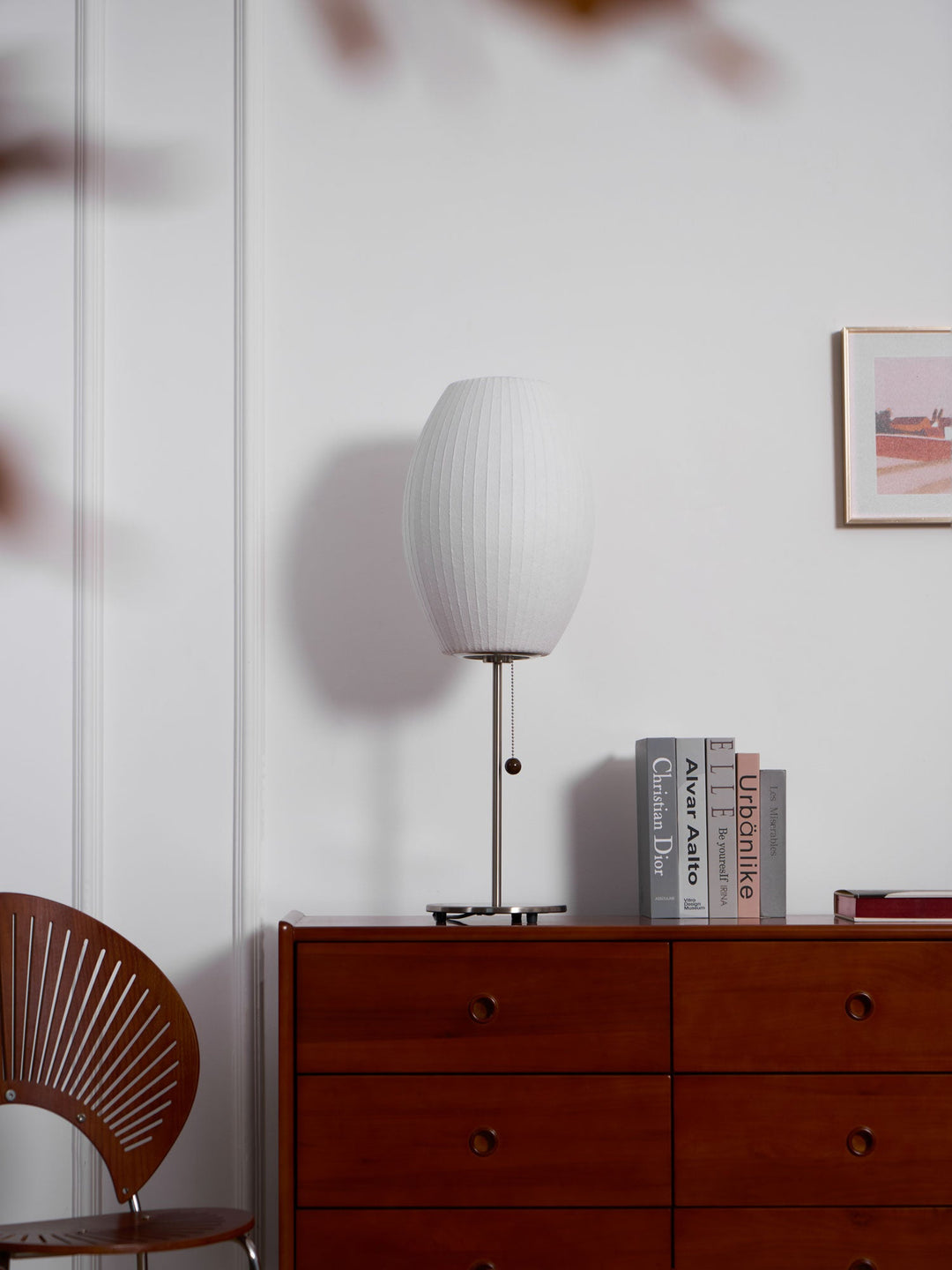 Faux Silk Bubble Bordslampa