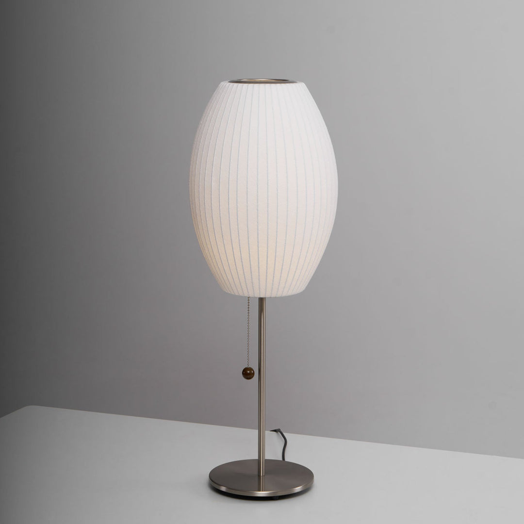 Faux Silk Bubble Bordslampa