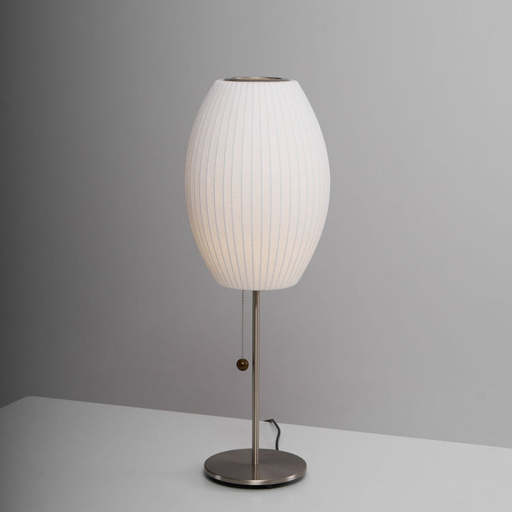 Faux Silk Bubble Bordslampa