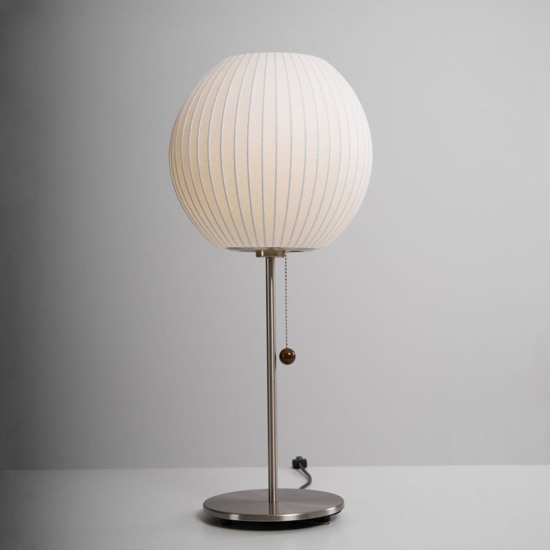 Faux Silk Bubble Bordslampa