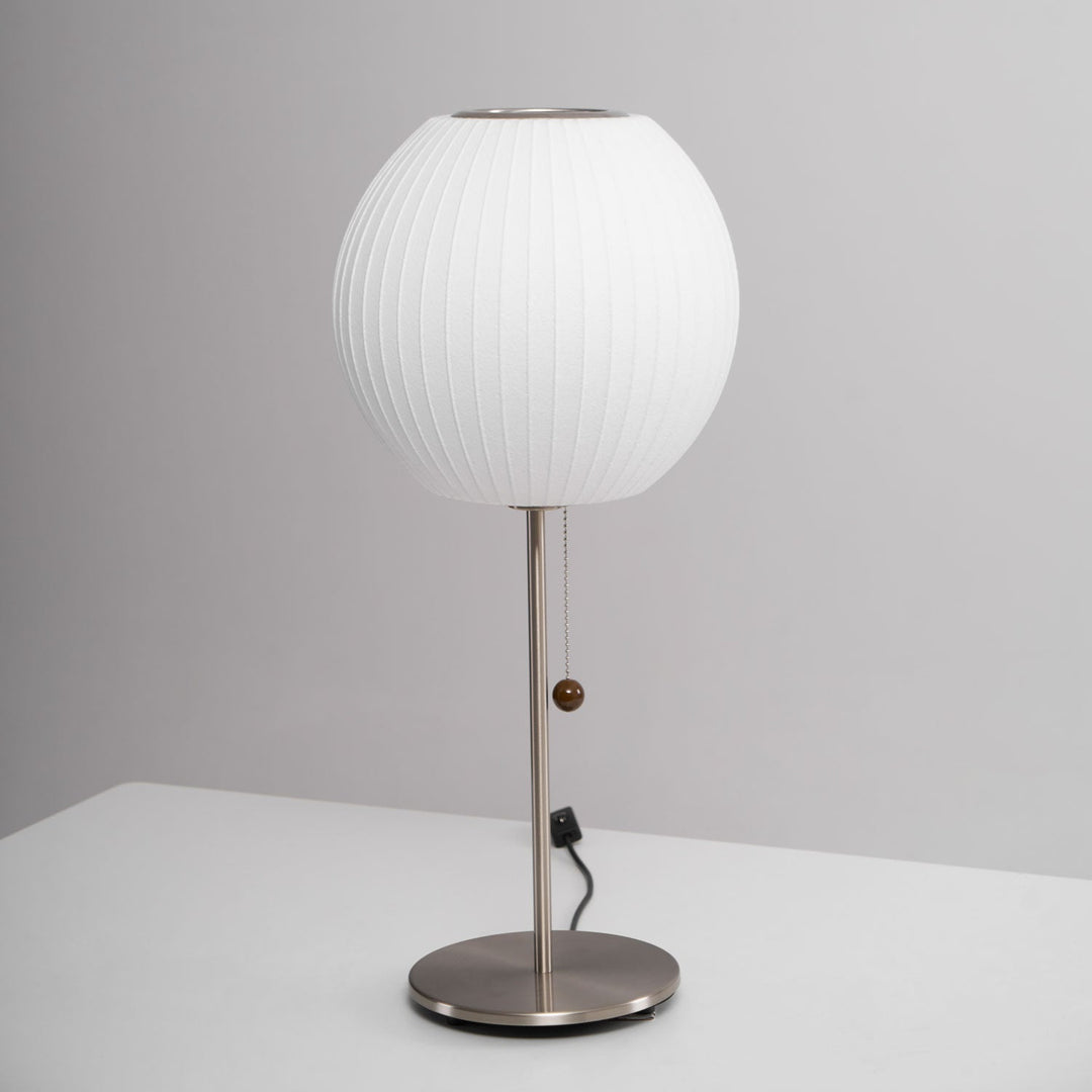 Faux Silk Bubble Bordslampa