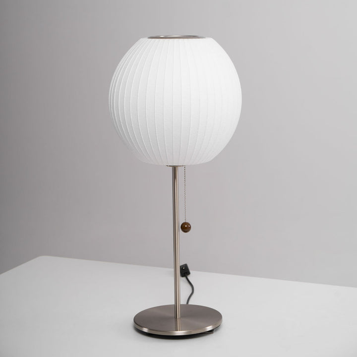 Faux Silk Bubble Bordslampa