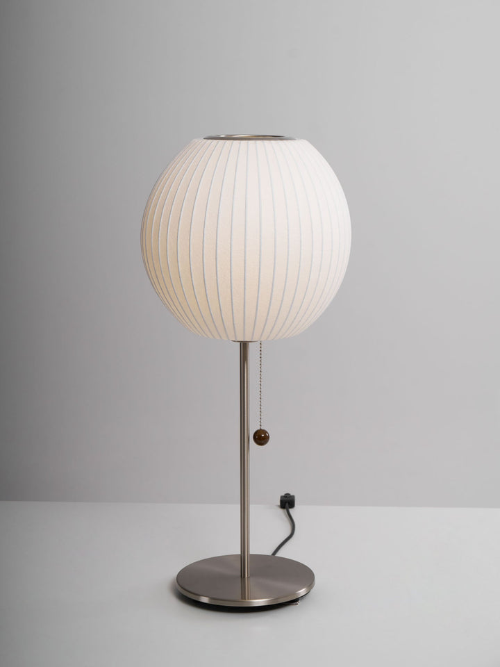 Faux Silk Bubble Bordslampa