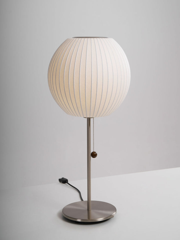 Faux Silk Bubble Bordslampa