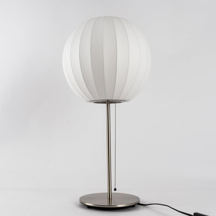 Faux Silk Bubble Bordslampa