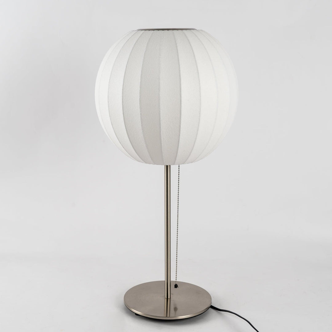 Faux Silk Bubble Bordslampa