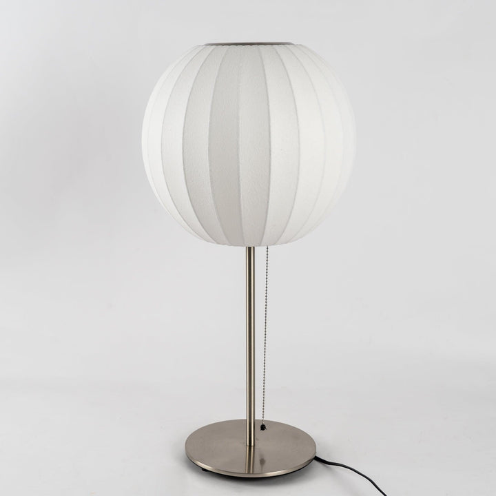Faux Silk Bubble Bordslampa