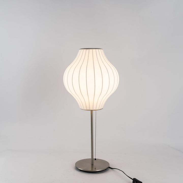 Faux Silk Bubble Bordslampa