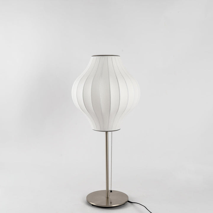 Faux Silk Bubble Bordslampa