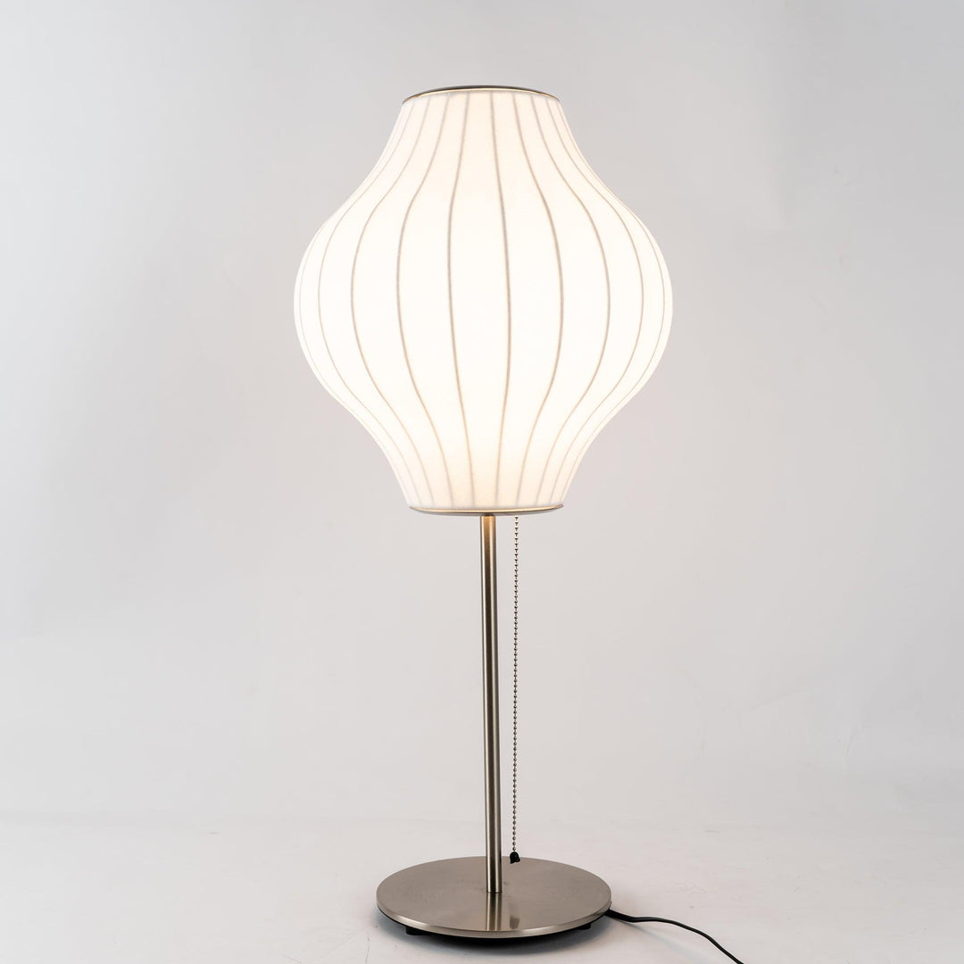 Faux Silk Bubble Bordslampa