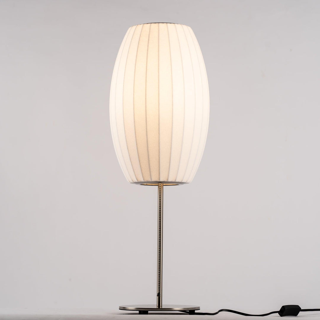 Faux Silk Bubble Bordslampa