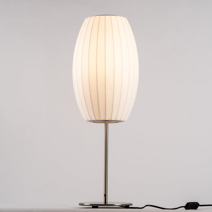 Faux Silk Bubble Bordslampa