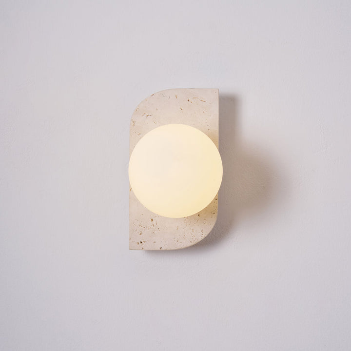 Elysian Travertine Vägglampa
