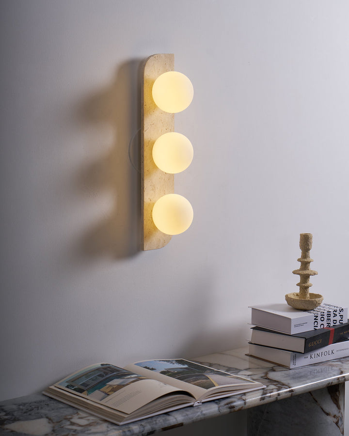 Elysian Travertine Vägglampa