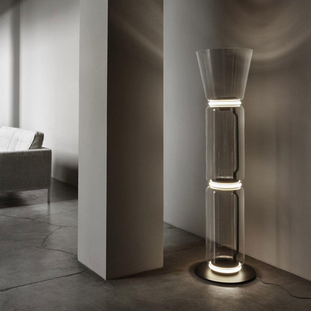 Bambu Glas Golvlampa