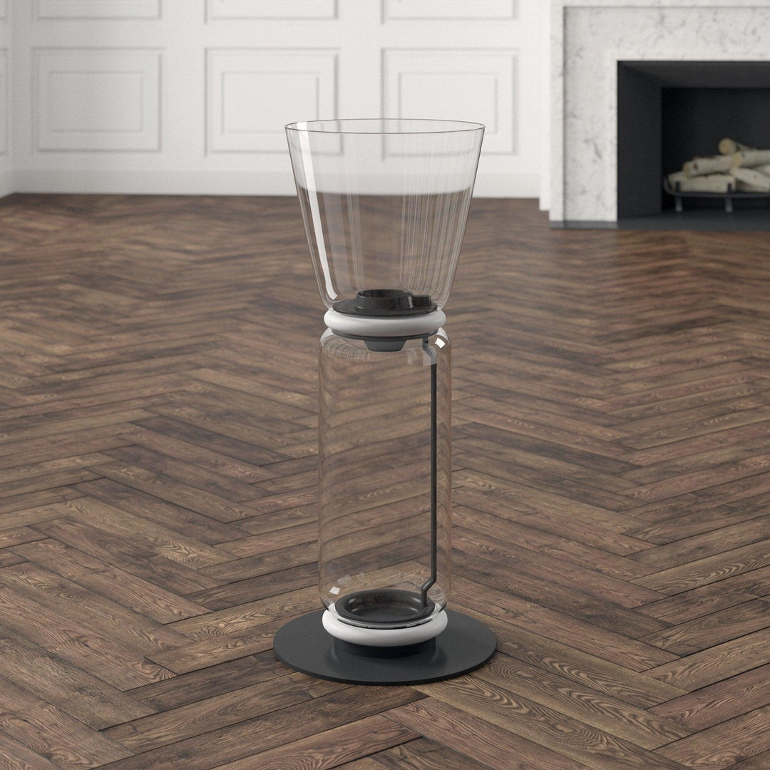Bambu Glas Golvlampa