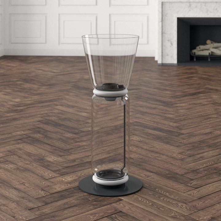 Bambu Glas Golvlampa