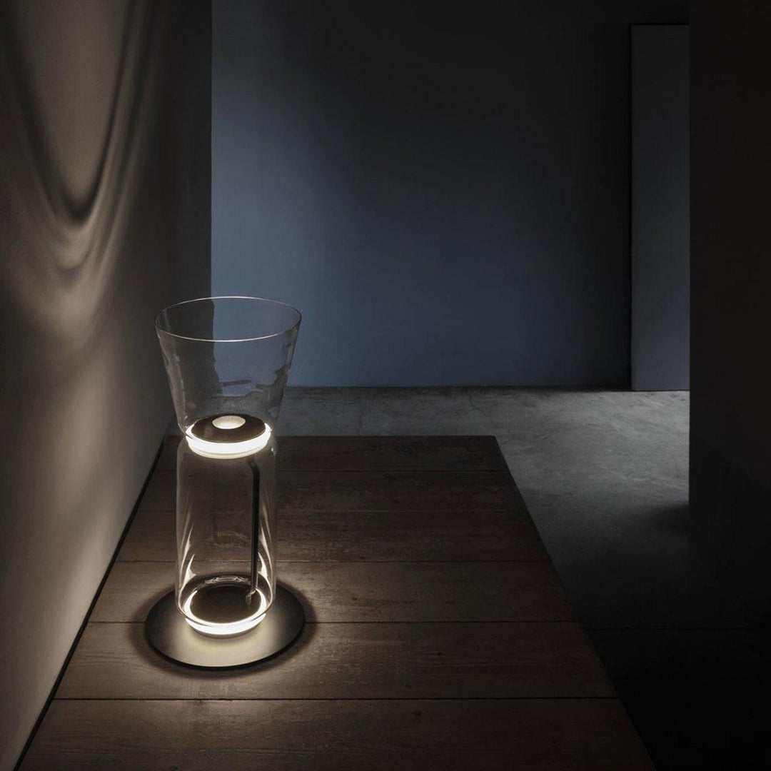 Bambu Glas Golvlampa