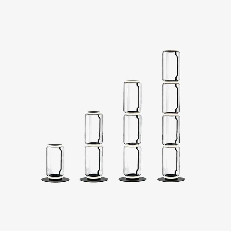 Bambu Glas Golvlampa