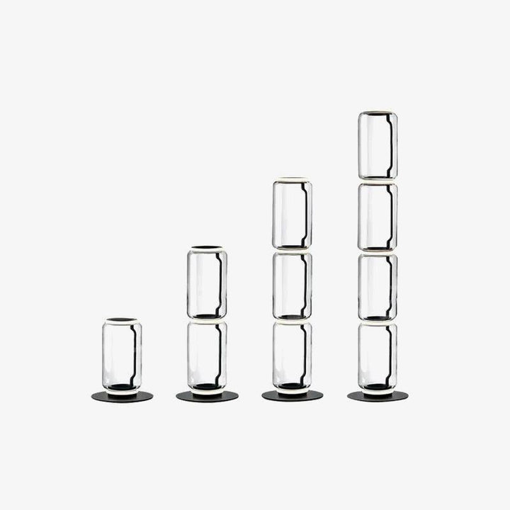 Bambu Glas Golvlampa