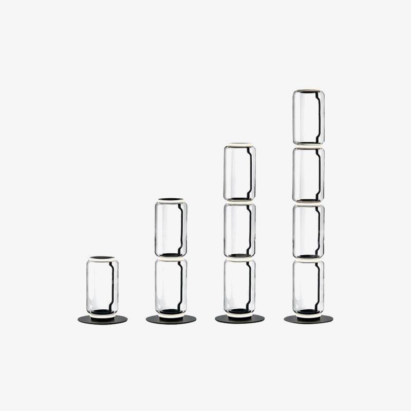 Bambu Glas Golvlampa
