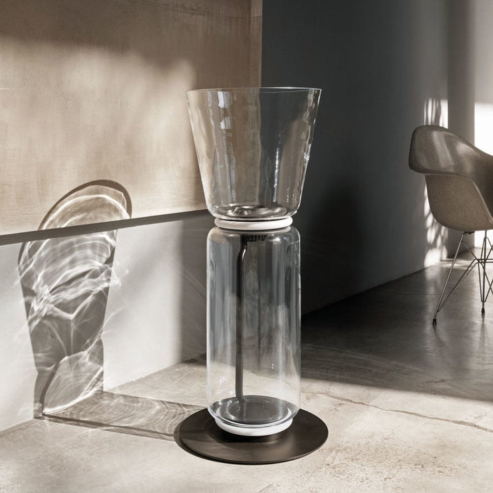 Bambu Glas Golvlampa
