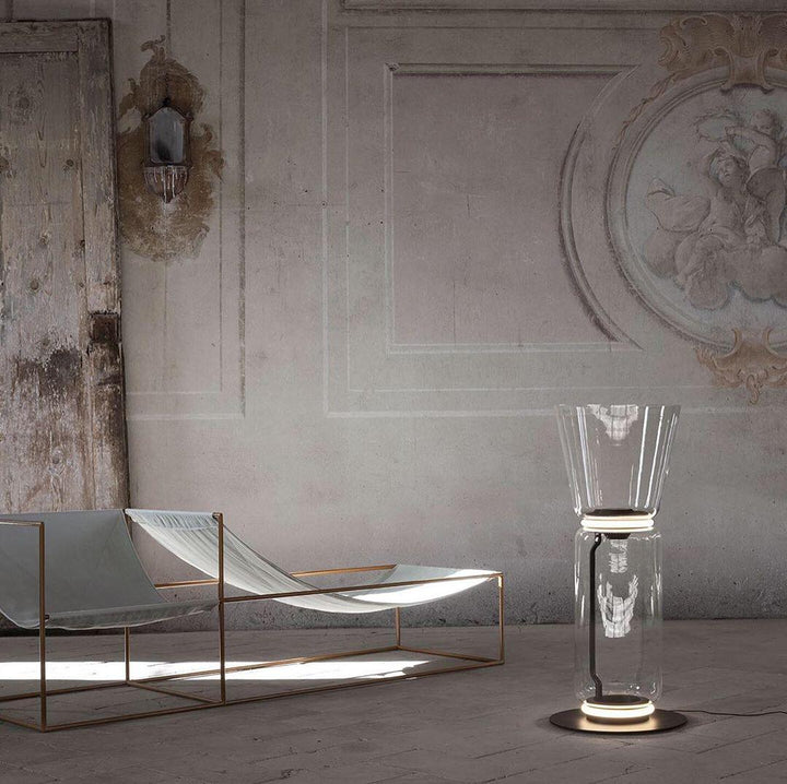 Bambu Glas Golvlampa