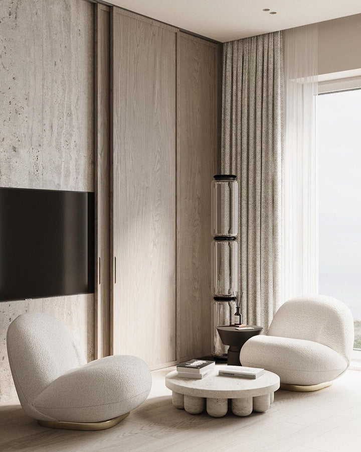 Bambu Glas Golvlampa