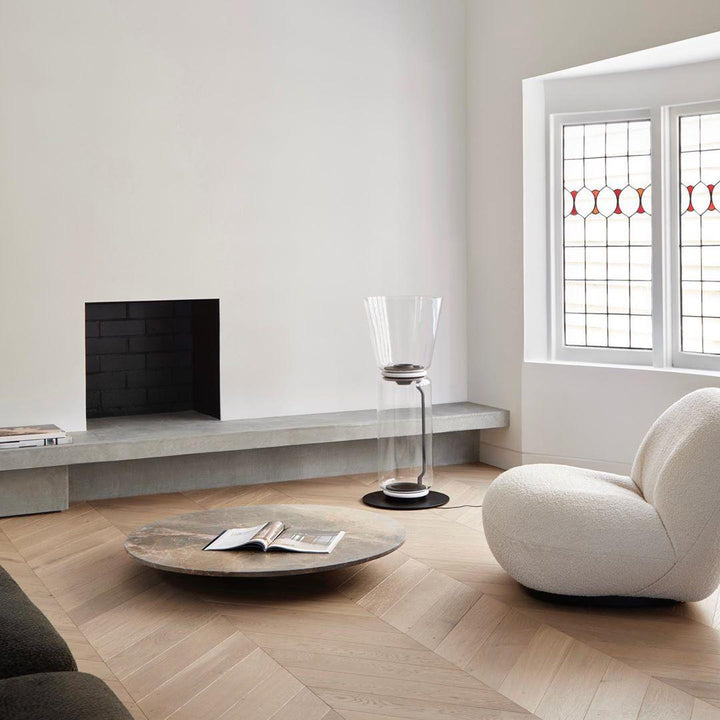 Bambu Glas Golvlampa