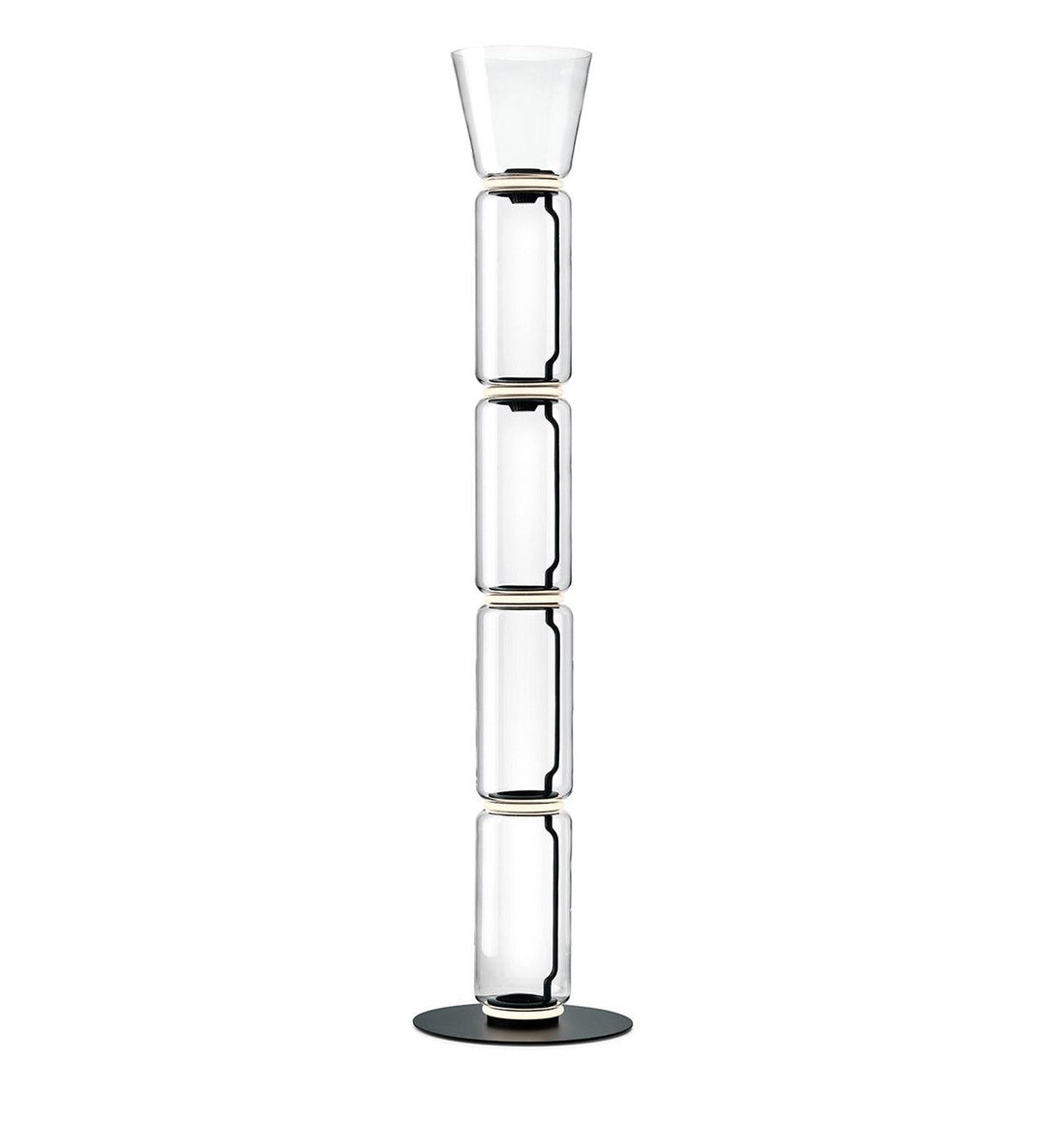 Bambu Glas Golvlampa