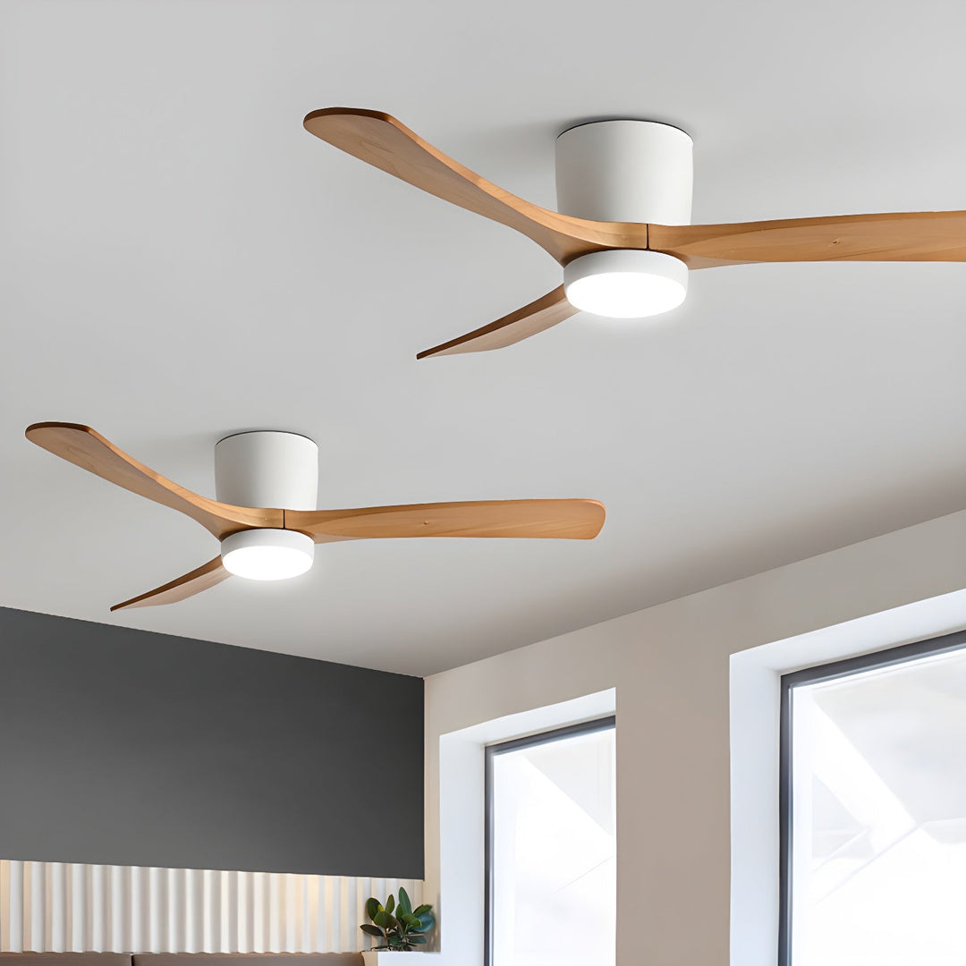 Nordisk Trä Takfläkt Lampa