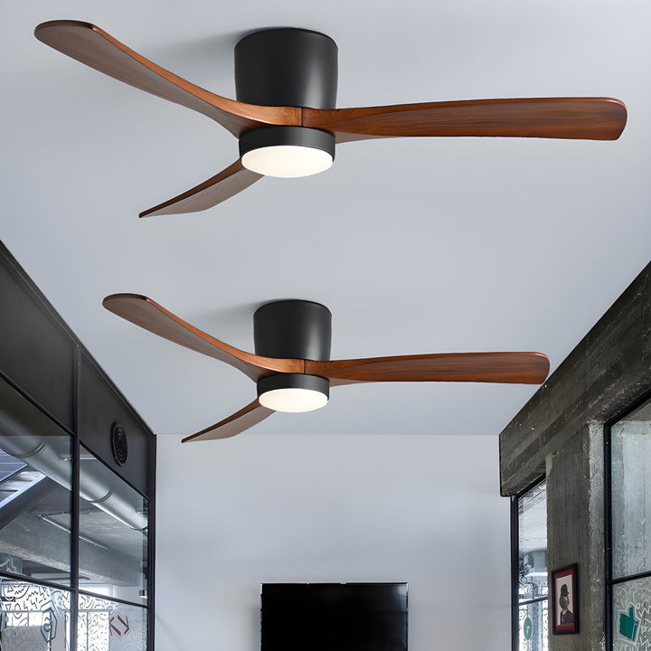 Nordisk Trä Takfläkt Lampa