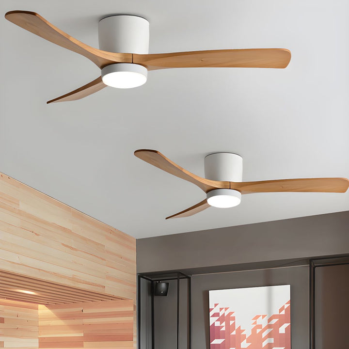 Nordisk Trä Takfläkt Lampa