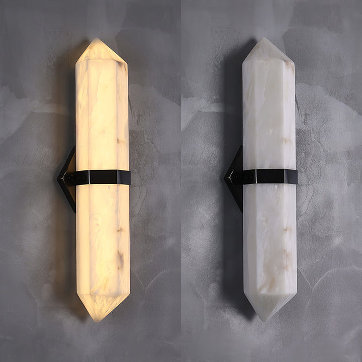 Alabaster Obelisk Vägglampa