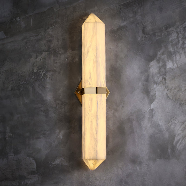 Alabaster Obelisk Vägglampa
