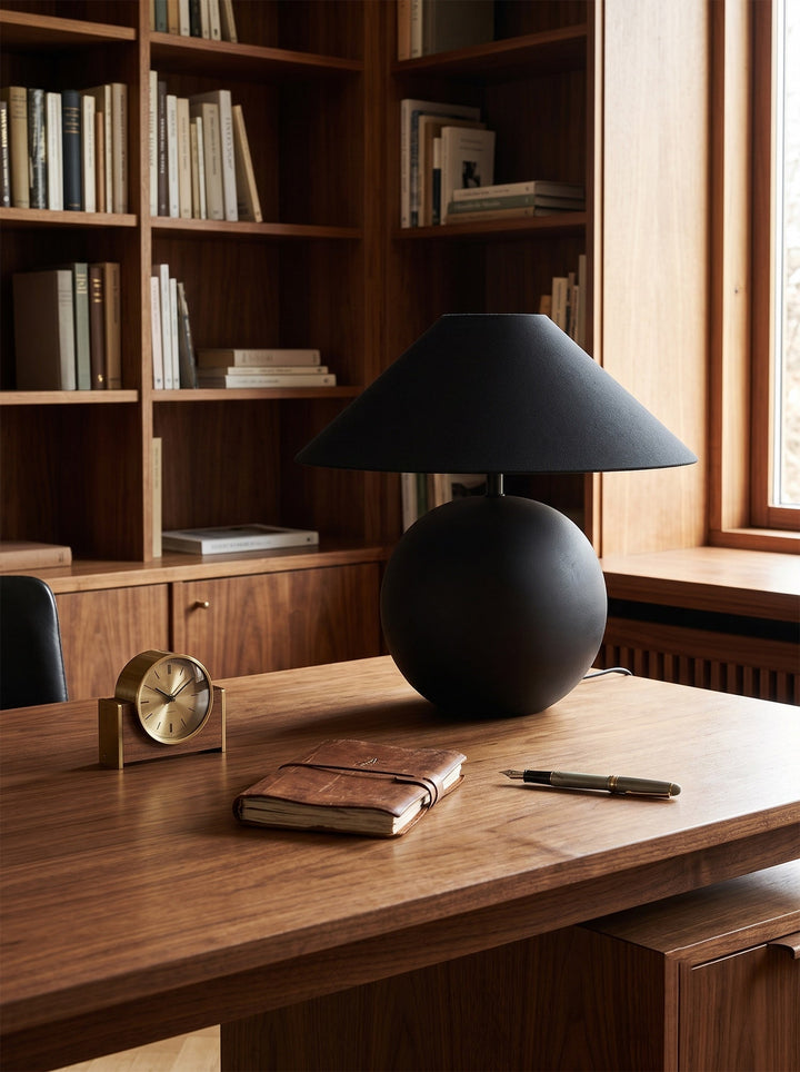 Obsidian Sphere Bordslampa