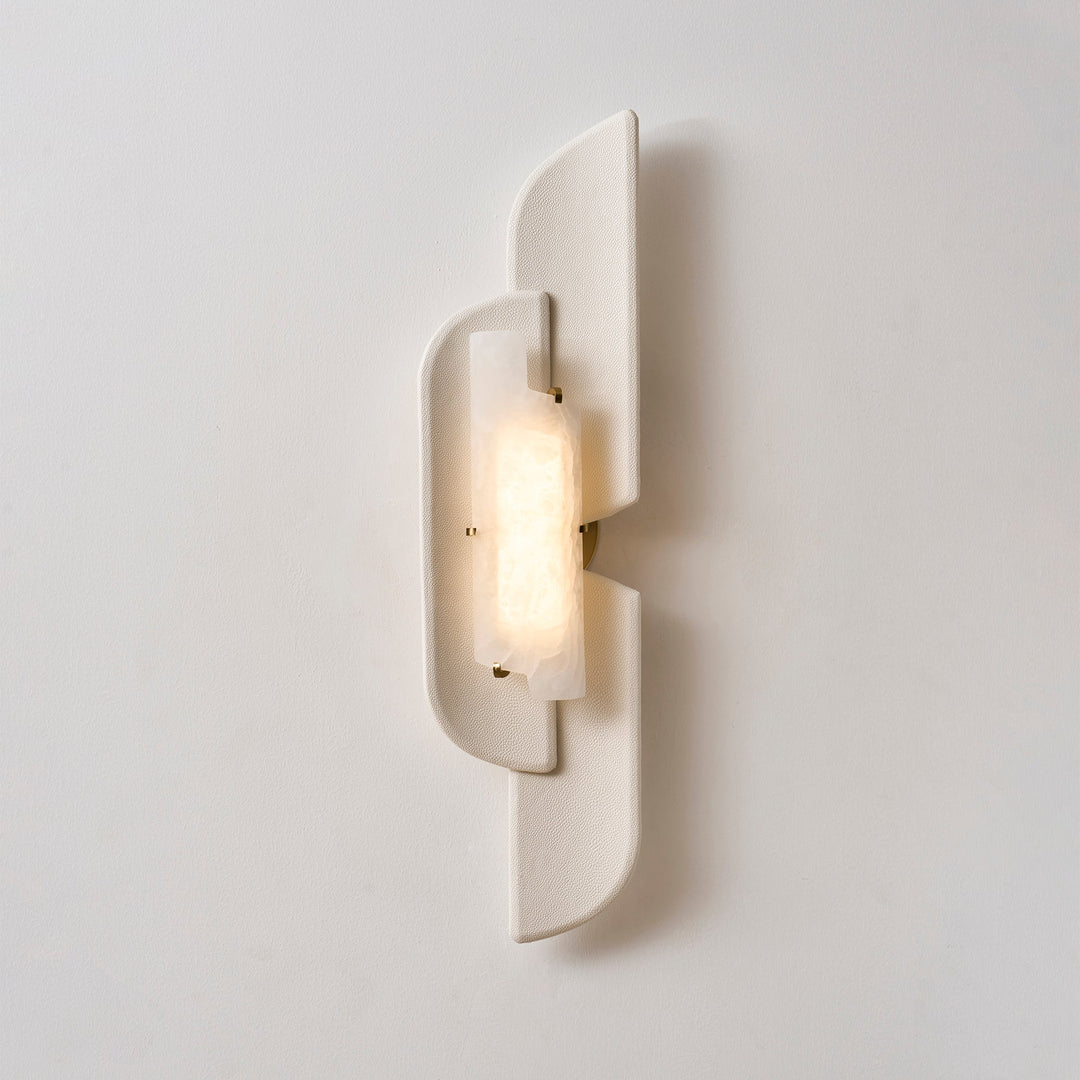 Skulpterad Alabaster Vägglampa