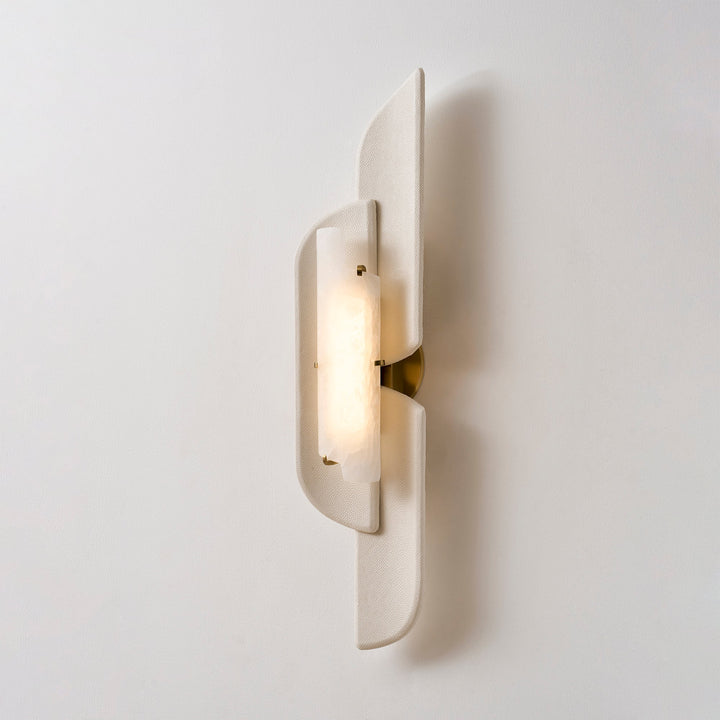 Skulpterad Alabaster Vägglampa