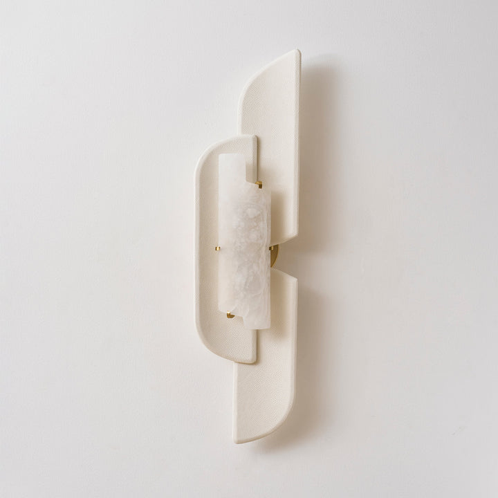 Skulpterad Alabaster Vägglampa