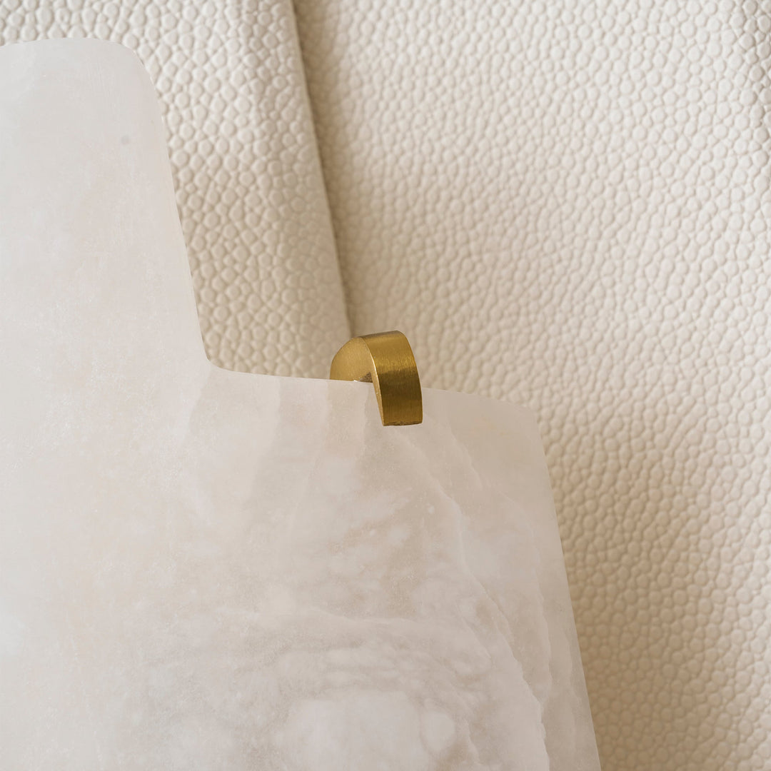 Skulpterad Alabaster Vägglampa