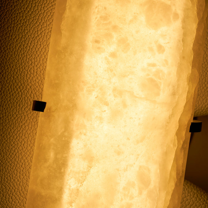 Skulpterad Alabaster Vägglampa