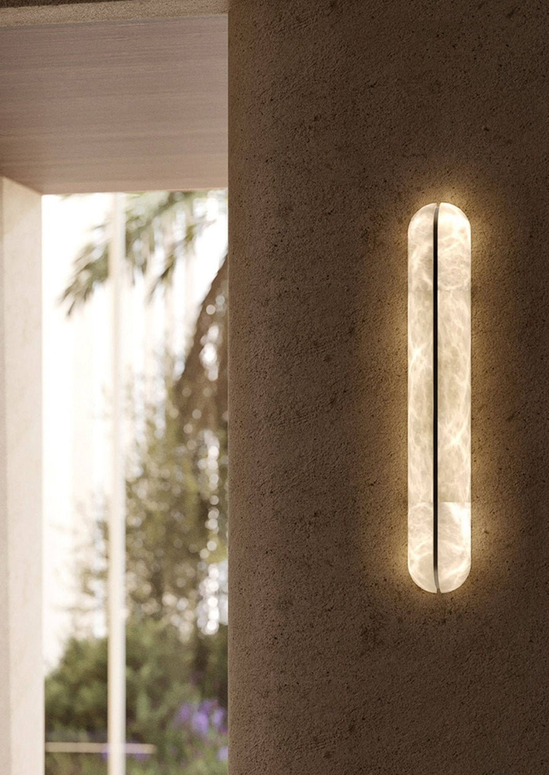 Orbison Alabaster Vägglampa